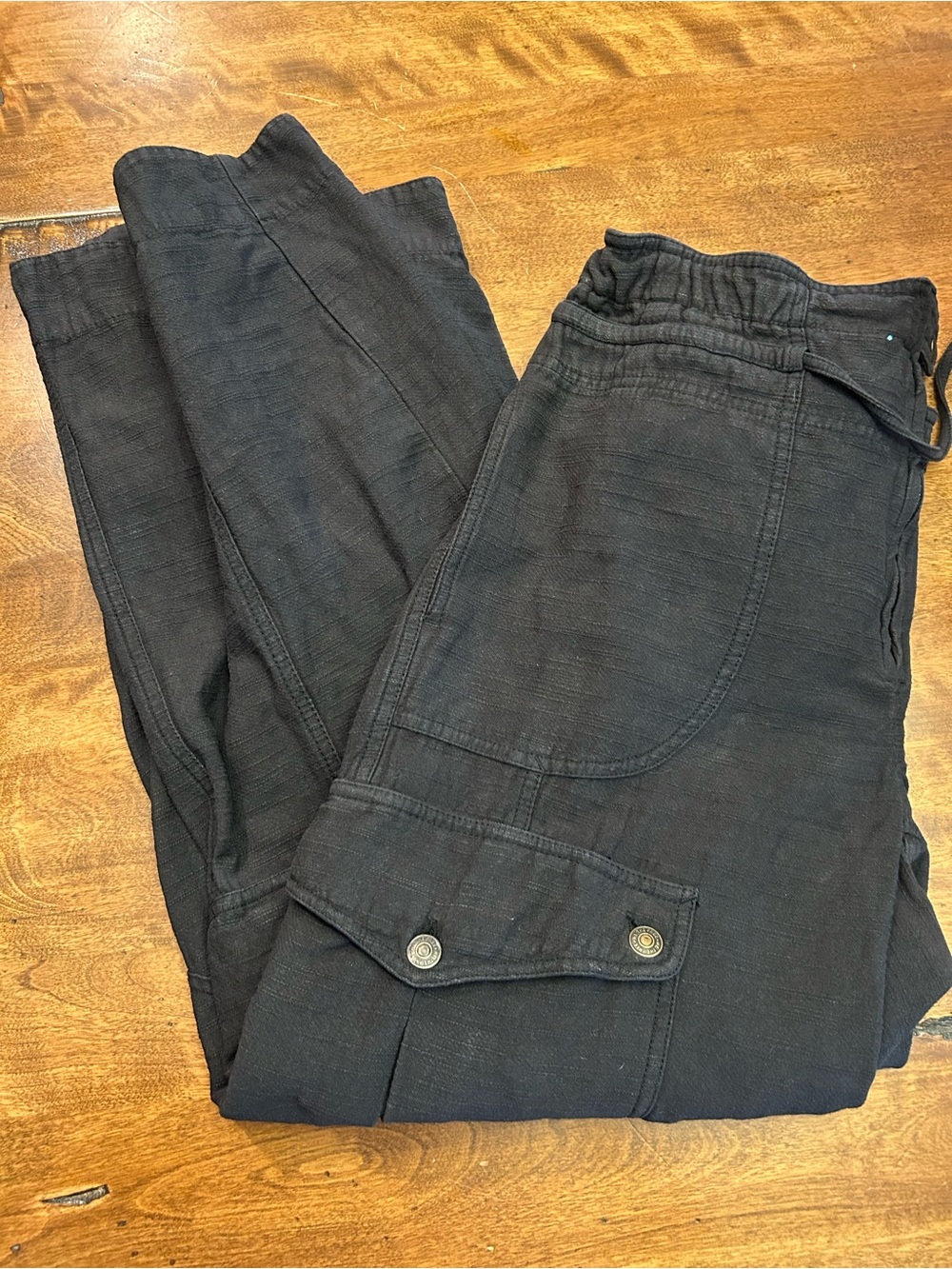 Free People Park Ave Black Cargo Pants - Picture 7 of 7